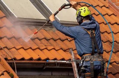 Démoussage et hydrofuge de toiture à Mérignat